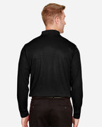 Men's CrownLux Performance® Plaited Long Sleeve Polo | DG20L