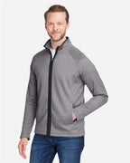 Men's Venture Heathered Stripe Full-Zip Jacket | CE72