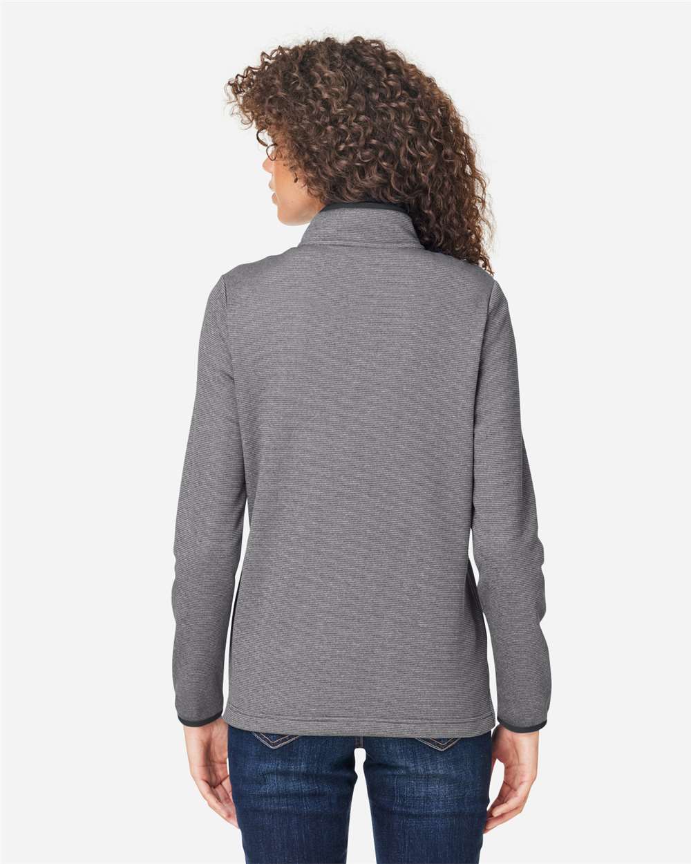 Women's Venture Heathered Stripe Quarter-Zip Pullover | CE73W