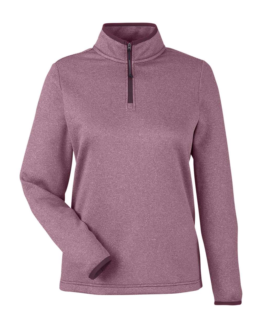 Women's Venture Heathered Stripe Quarter-Zip Pullover | CE73W