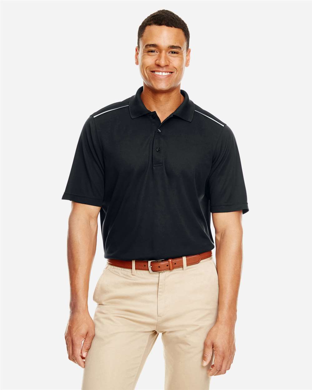 Men's Radiant Performance Piqué Polo with Reflective Piping | 88181R