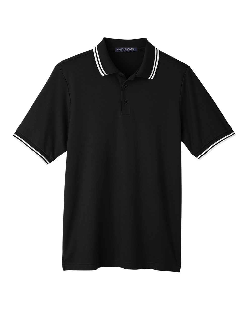 Men's CrownLux Performance® Plaited Tipped Polo | DG20C