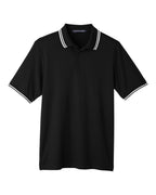 Men's CrownLux Performance® Plaited Tipped Polo | DG20C