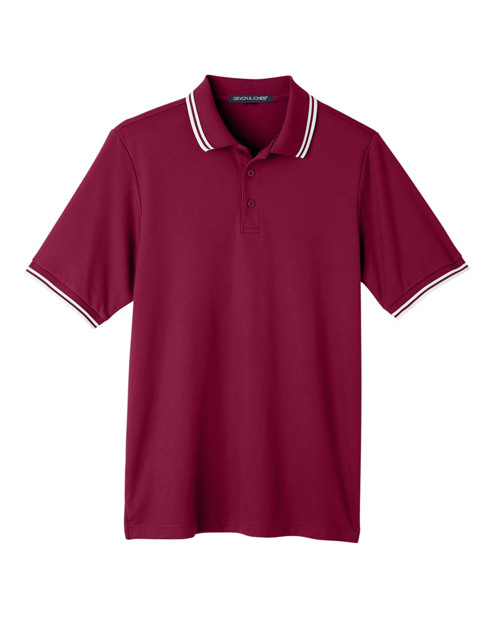 Men's CrownLux Performance® Plaited Tipped Polo | DG20C