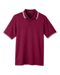 Men's CrownLux Performance® Plaited Tipped Polo | DG20C
