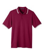 Men's CrownLux Performance® Plaited Tipped Polo | DG20C