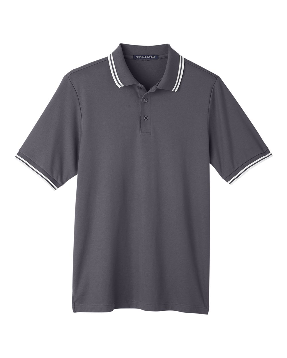 Men's CrownLux Performance® Plaited Tipped Polo | DG20C