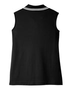 Women's CrownLux Performance® Plaited Tipped Sleeveless Polo | DG20SW
