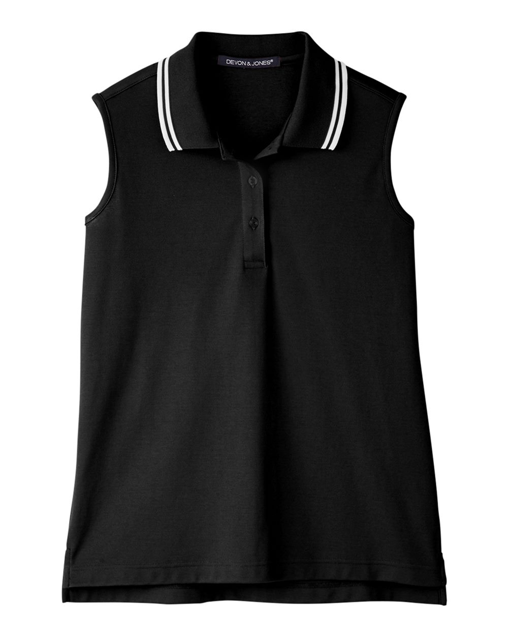 Women's CrownLux Performance® Plaited Tipped Sleeveless Polo | DG20SW
