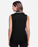 Women's CrownLux Performance® Plaited Tipped Sleeveless Polo | DG20SW