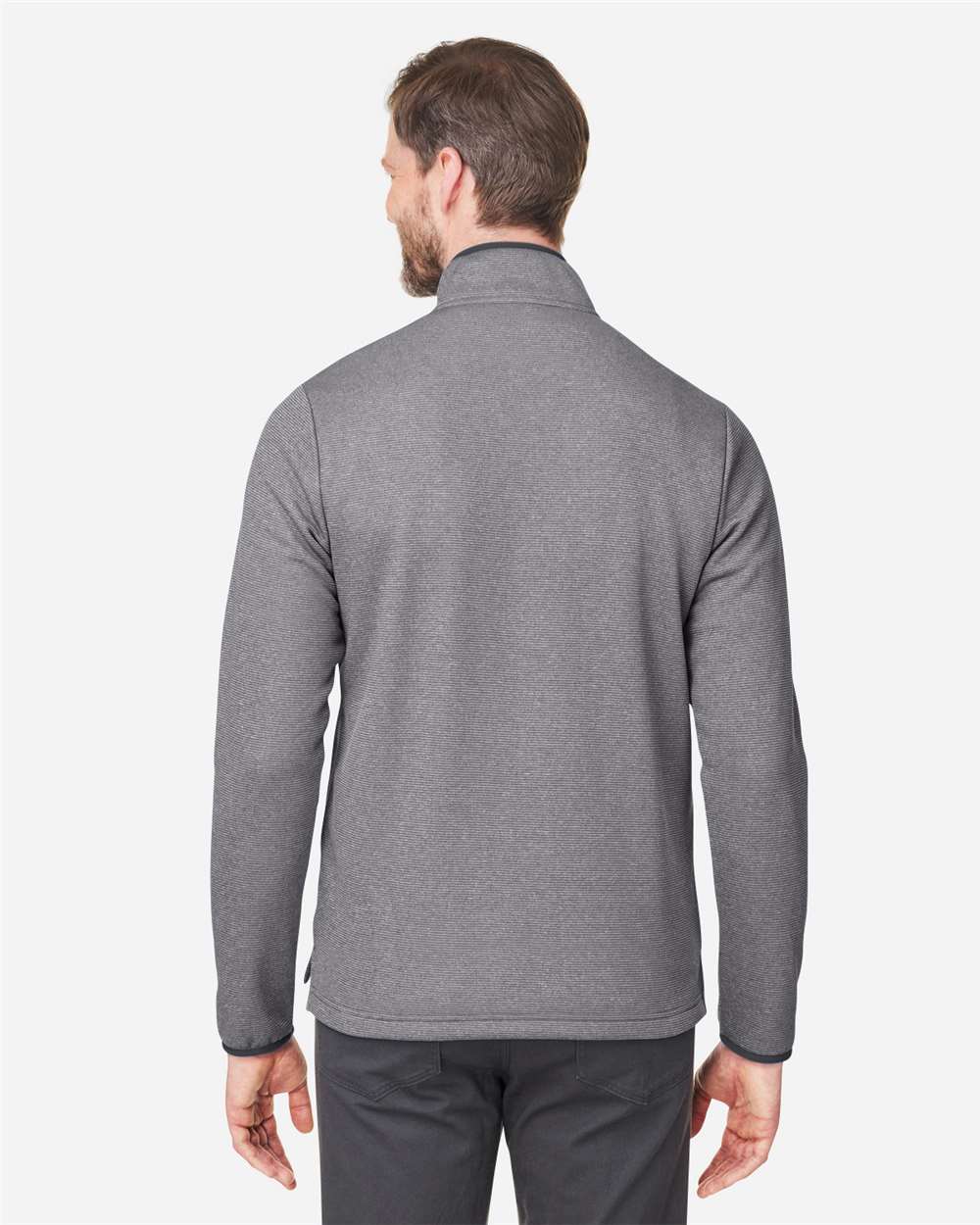 Men's Venture Heathered Stripe Quarter-Zip Pullover | CE73