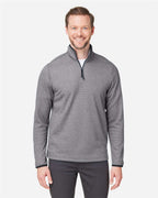 Men's Venture Heathered Stripe Quarter-Zip Pullover | CE73