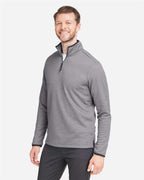 Men's Venture Heathered Stripe Quarter-Zip Pullover | CE73