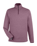 Sudadera para hombre Venture con cremallera de cuarto, rayas jaspeadas | CE73