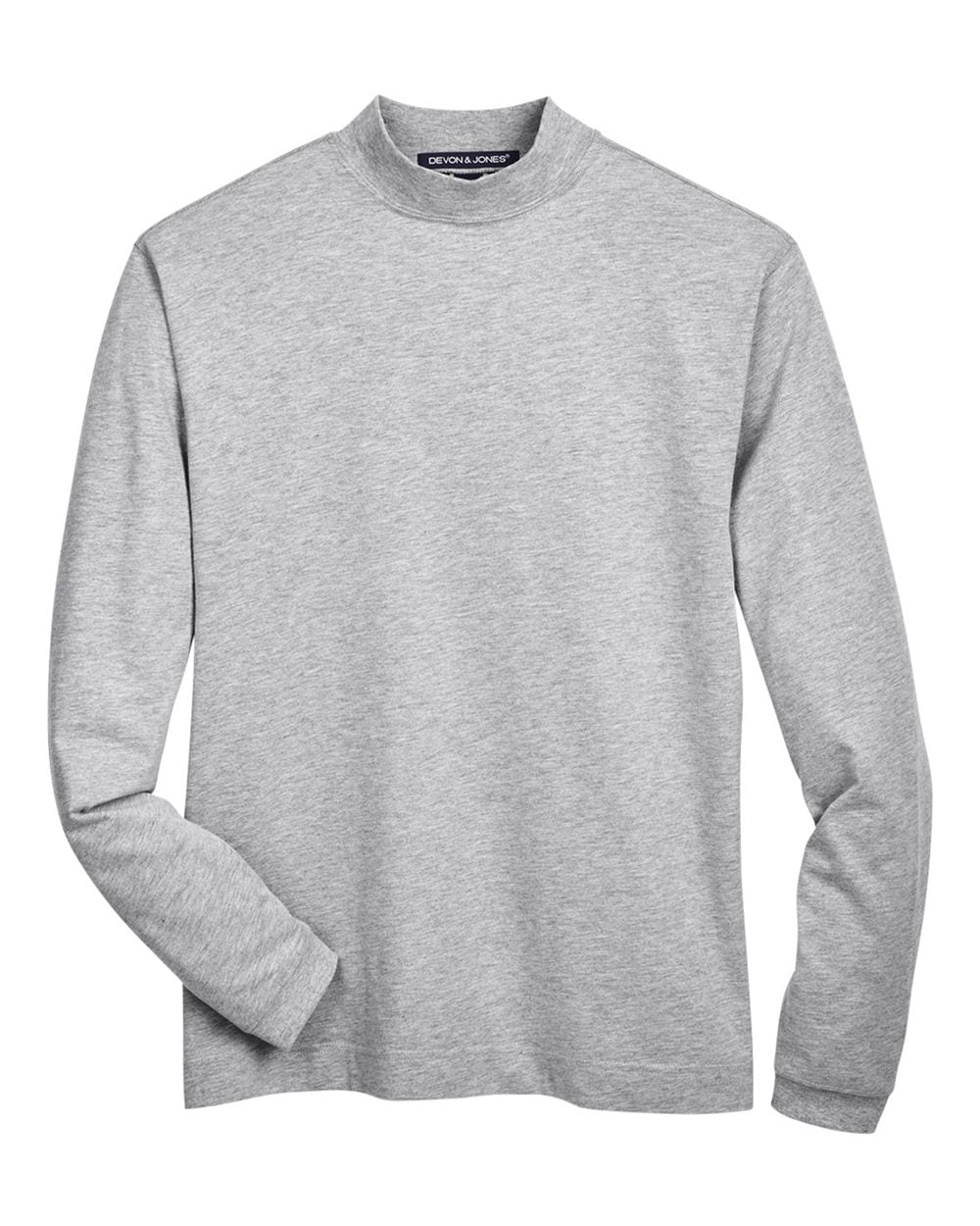 Unisex Sueded Jersey Mock Neck T-Shirt | D420