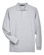 Men's Pima Piqué Long Sleeve Polo | D110