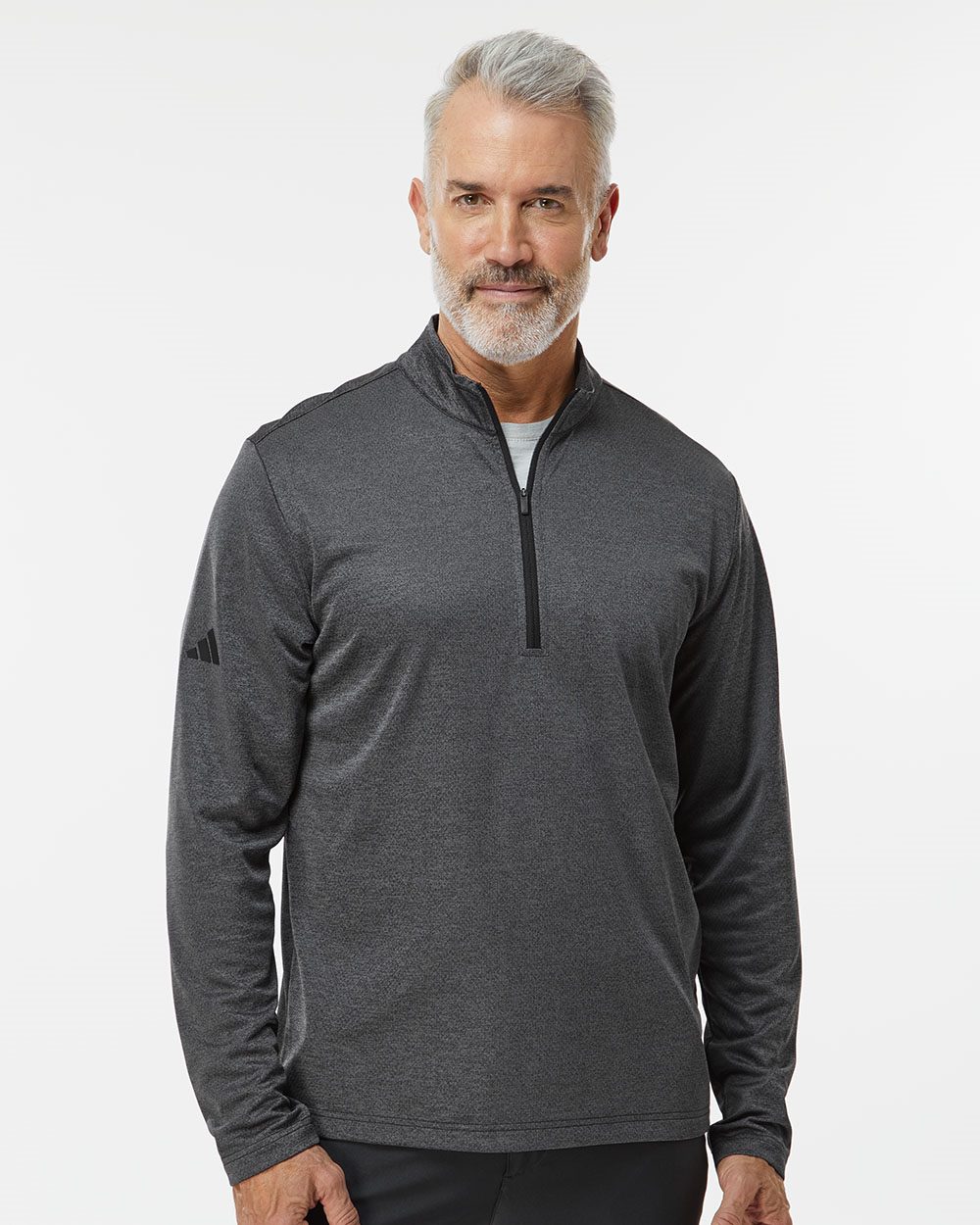 Men's Space Dyed Quarter-Zip Pullover | A593