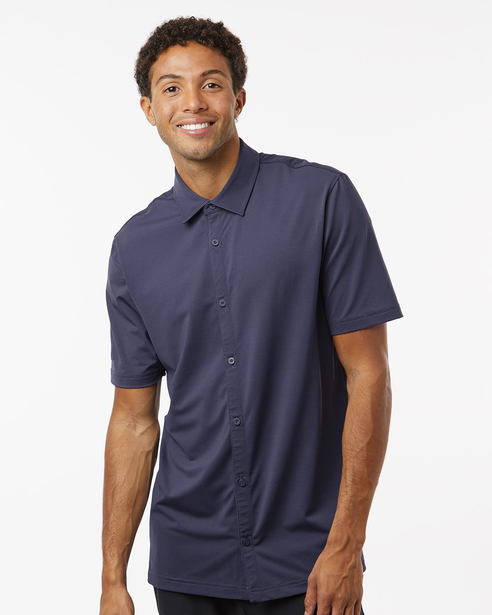 Men's Full Button Down Short Sleeve Shirt | A595