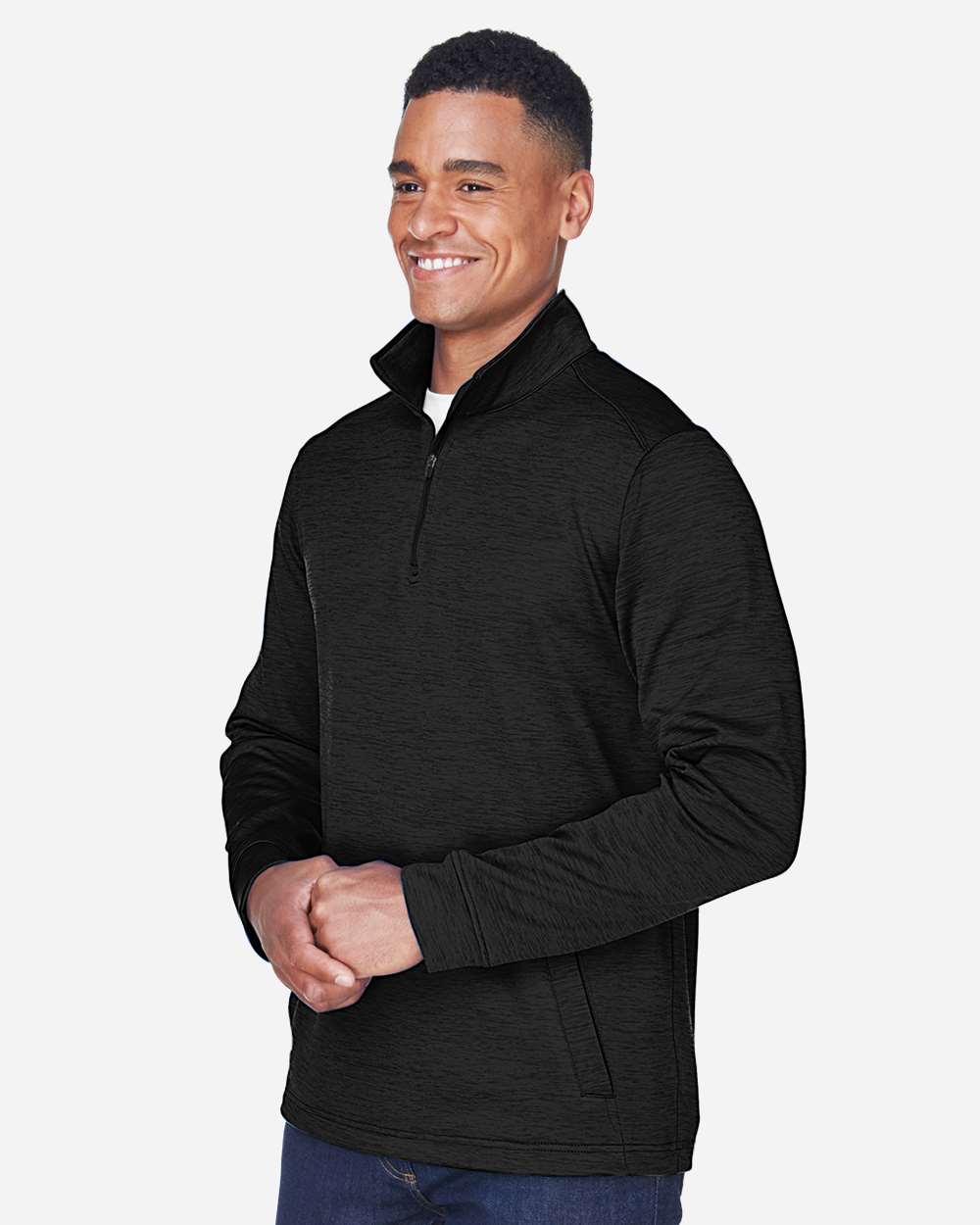 Men's Newbury Mélange Fleece Quarter-Zip Pullover | DG798