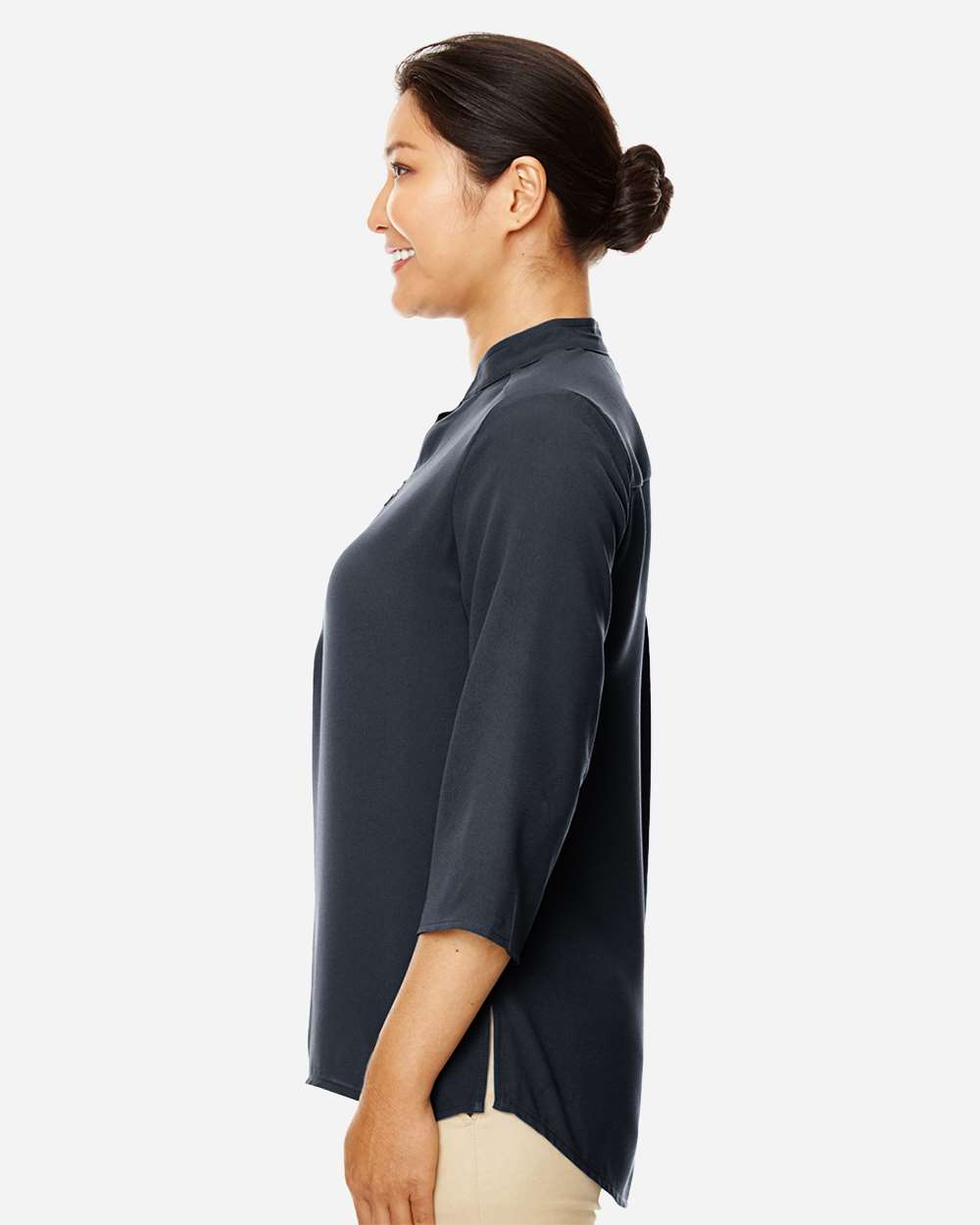 Women's Perfect Fit™  Three-Quarter Sleeve Crepe Tunic | DP611W