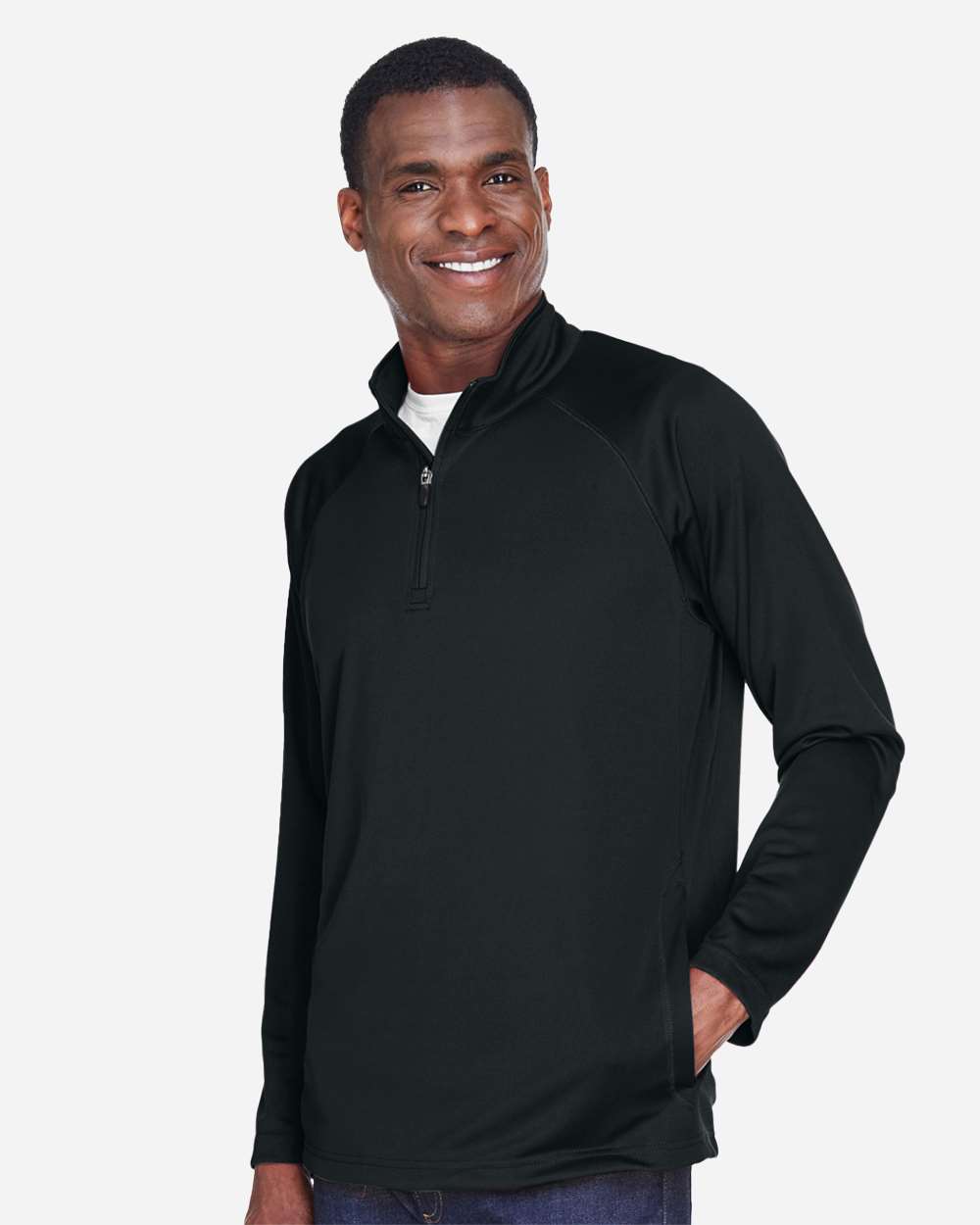 Men's Stretch Tech-Shell® Compass Quarter-Zip Pullover | DG440