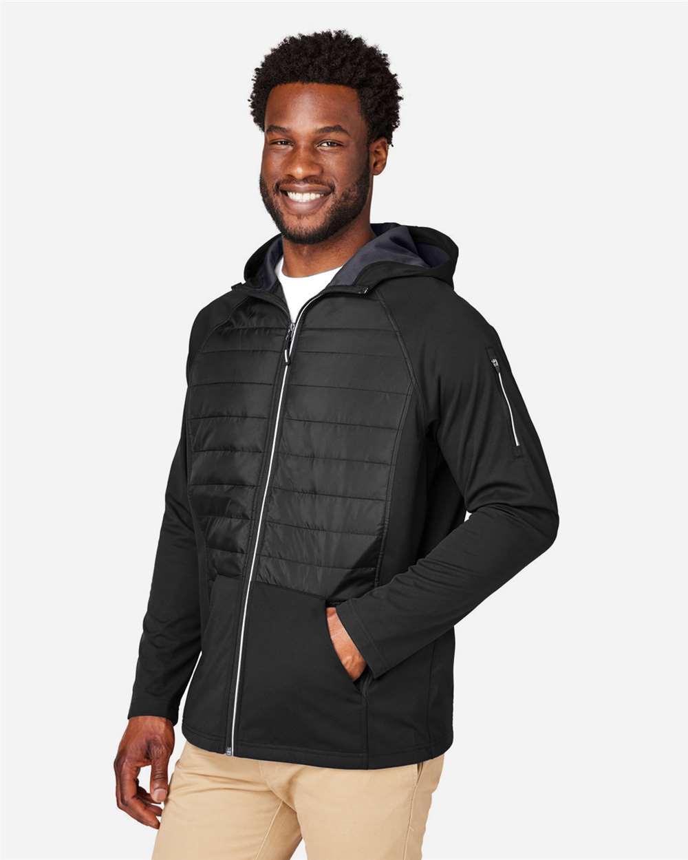 Unisex Techno Lite Hybrid Hooded Jacket | CE808