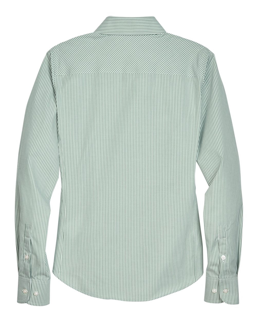 Camisa de Vestir Tejida con Rayas Banker de la Colección Crown® para Mujer | D645W