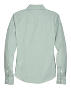 Camisa de Vestir Tejida con Rayas Banker de la Colección Crown® para Mujer | D645W
