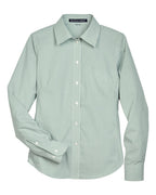 Camisa de Vestir Tejida con Rayas Banker de la Colección Crown® para Mujer | D645W