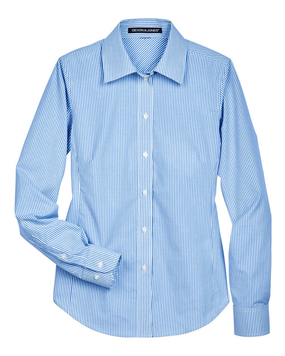Women's Crown Collection® Banker Stripe Woven Dress Shirt | D645W