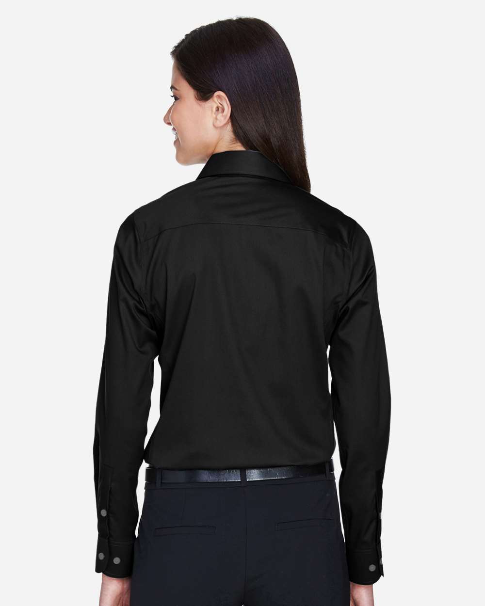 Women's Crown Collection® Solid Stretch Twill Woven Dress Shirt | DG530W