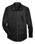 Men's Tall Crown Collection® Solid Stretch Twill Woven Dress Shirt | DG530T