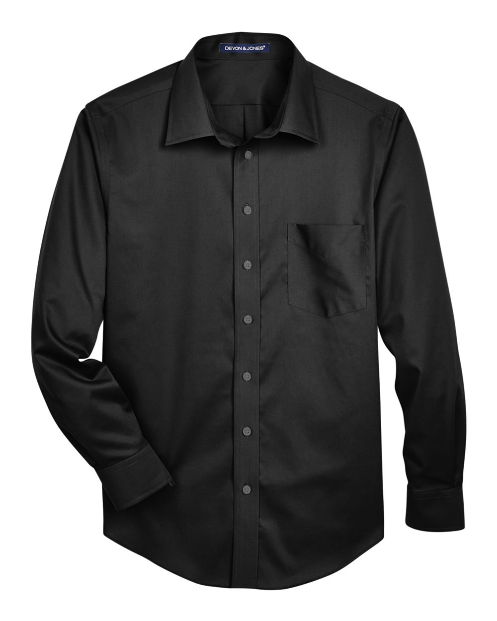 Men's Tall Crown Collection® Solid Stretch Twill Woven Dress Shirt | DG530T