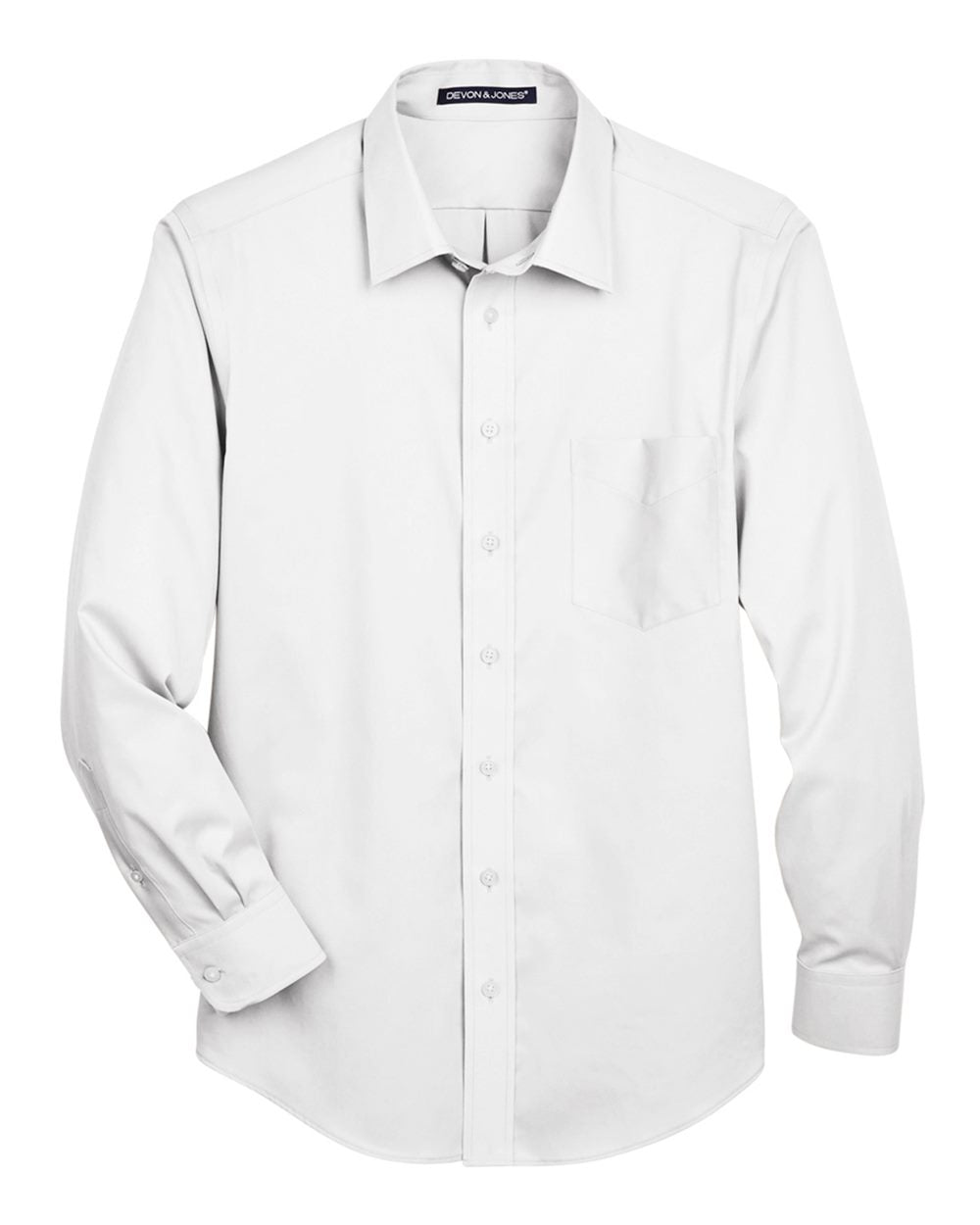 Men's Tall Crown Collection® Solid Stretch Twill Woven Dress Shirt | DG530T