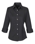 Women's Perfect Fit™ Three-Quarter Sleeve Stretch Poplin Dress Shirt | DP625W