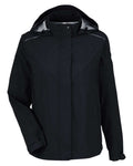 CORE365 CE712W Women's Barrier Packable Waterproof Rain Jacket - Black