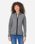 Women's Venture Heathered Stripe Full-Zip Jacket | CE72W