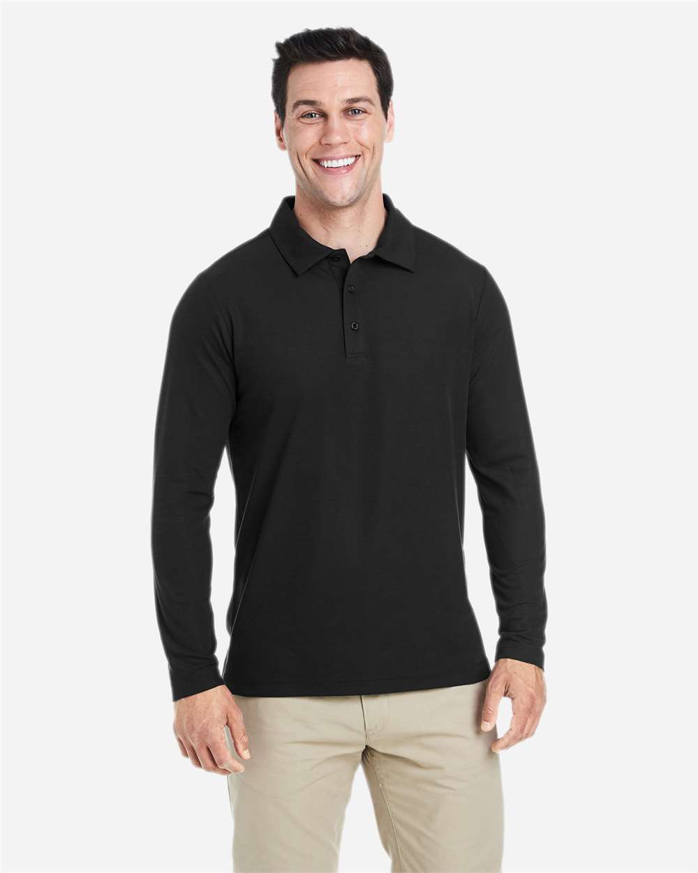 Men's Fusion ChromaSoft™ Long Sleeve Pique Polo | CE112L