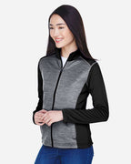 Women's Newbury Colorblock Mélange Fleece Full-Zip Jacket | DG796W