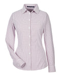 Women's CrownLux Performance® Micro Windowpane Woven Dress Shirt | DG540W