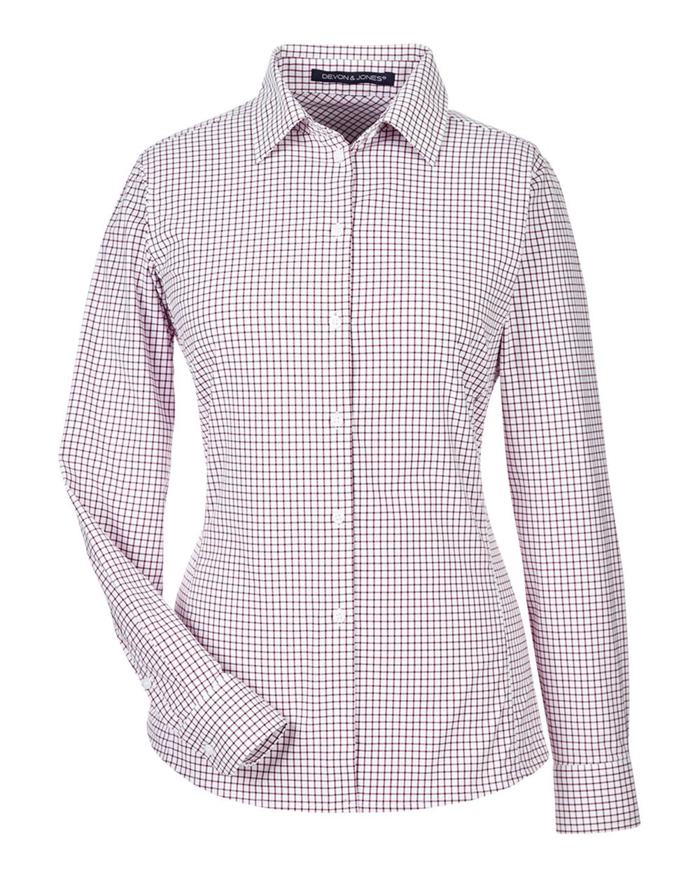 Women's CrownLux Performance® Micro Windowpane Woven Dress Shirt | DG540W