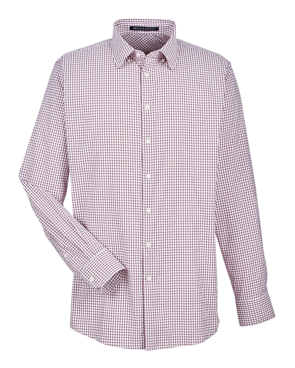 Men's CrownLux Performance® Micro Windowpane Woven Dress Shirt | DG540