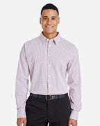 Men's CrownLux Performance® Micro Windowpane Woven Dress Shirt | DG540