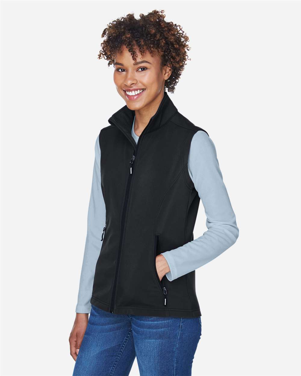 Women's Cruise Two-Layer Fleece Bonded Soft Shell Vest | CE701W