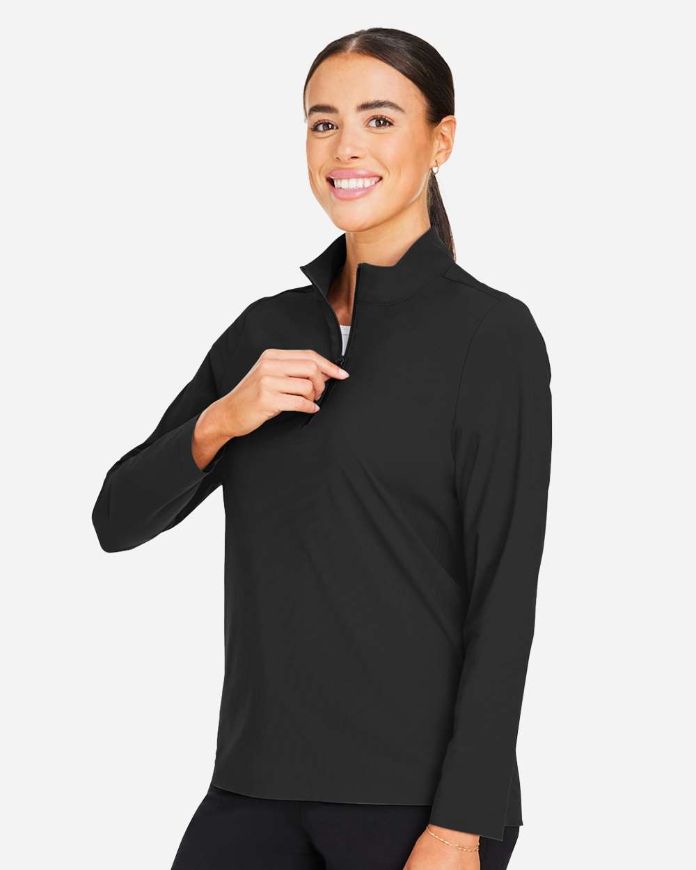 Women's CrownLux Performance® Windsor Welded Quarter-Zip Pullover | DG410W