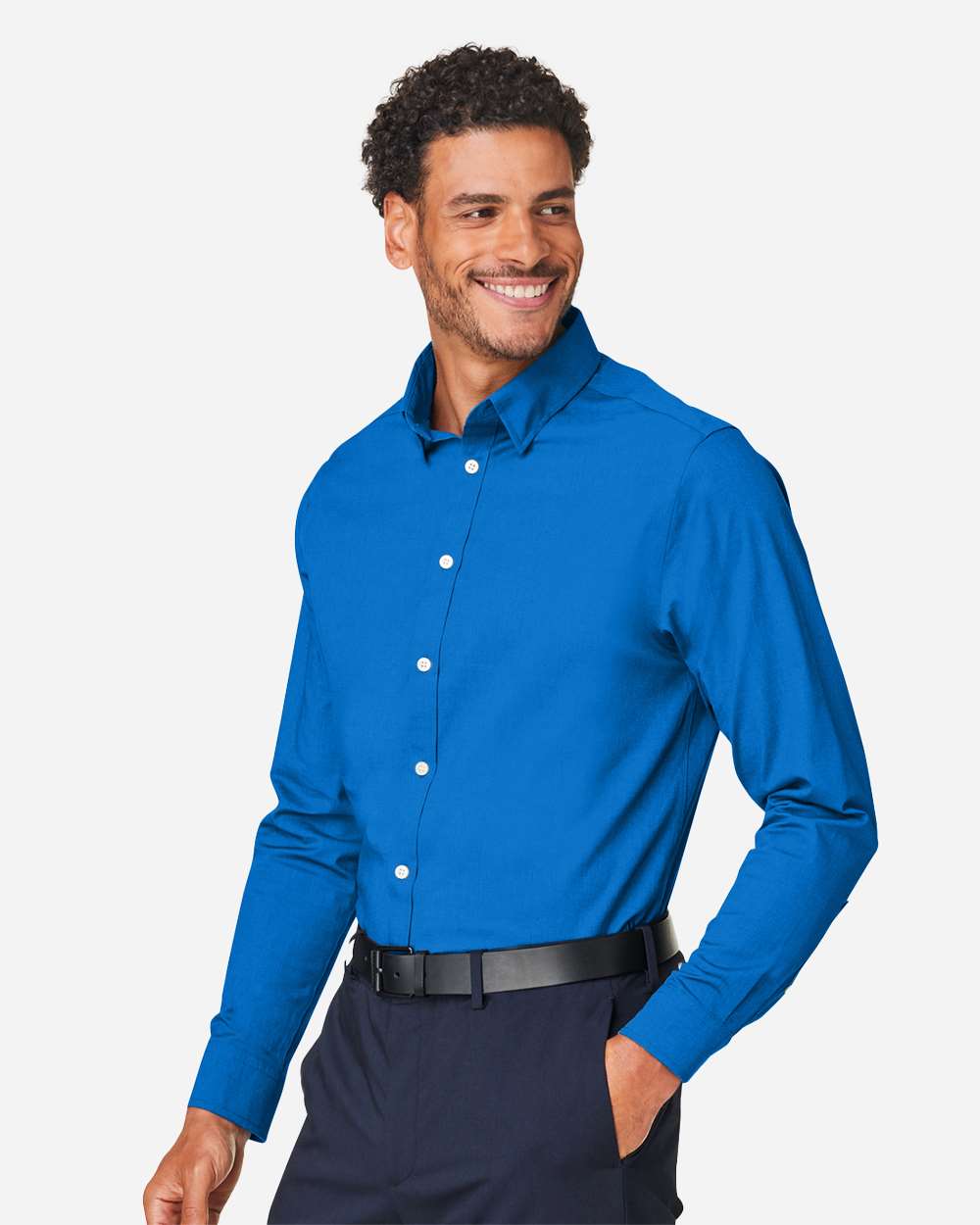 Men's CrownLux Performance® Spencer Poplin Dress Shirt | DG505