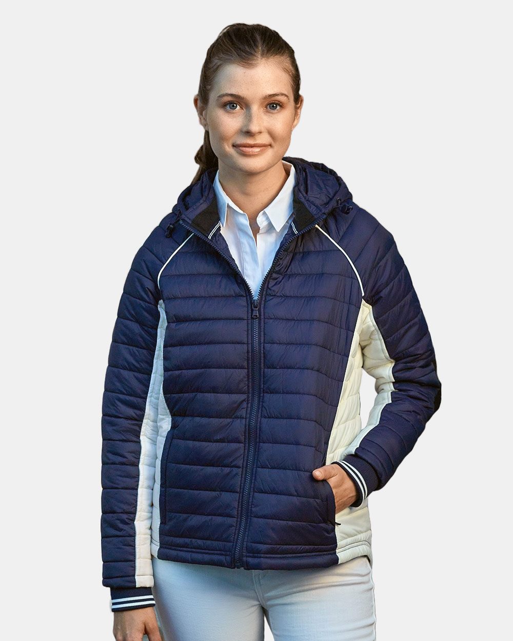 Women's Nautical Mile Hooded Puffer Jacket | N17187