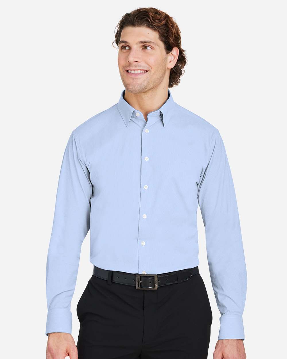 Men's CrownLux Performance® Microstripe Dress Shirt | DG537