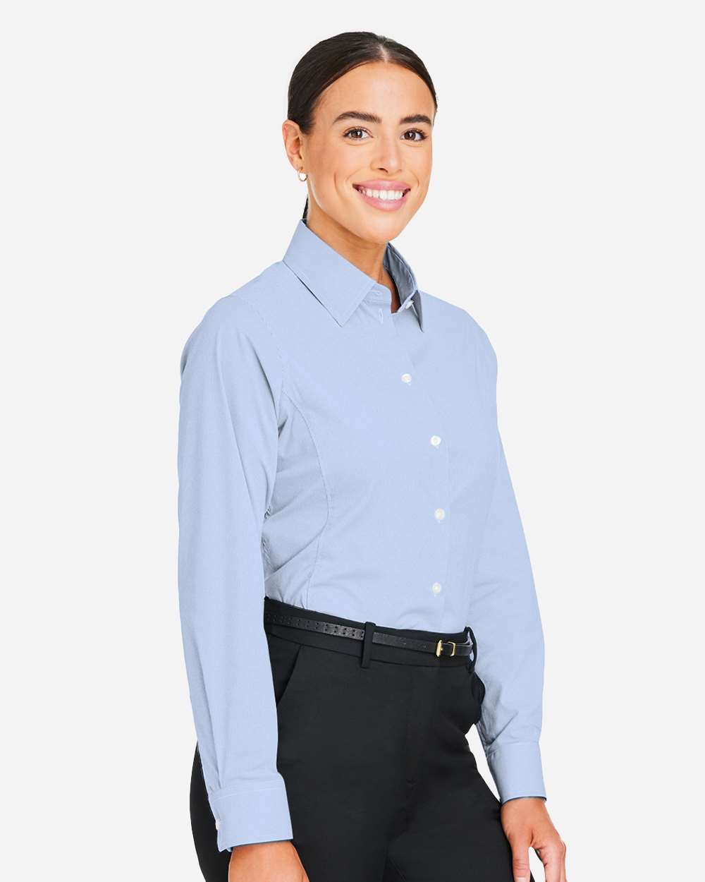 Women's CrownLux Performance® Microstripe Dress Shirt | DG537W