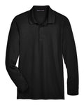 Men's Tall CrownLux Performance® Plaited Long Sleeve Polo | DG20LT